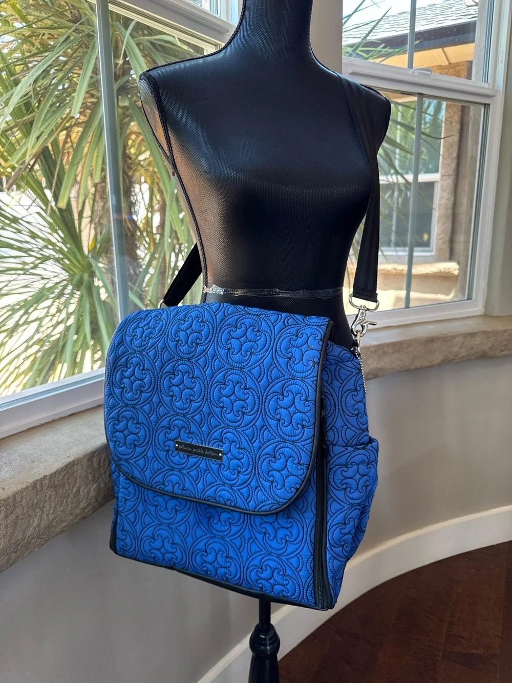 Petunia Pickle Bottom Westminster Quilted Crossbody Bag Shoulder Bag Diaper Bag